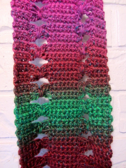 Single Crochet Drop Stitch Scarf